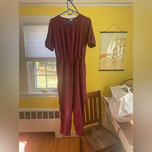 old navy purple jumpsuit